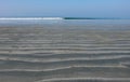 Low tide on the beach Royalty Free Stock Photo