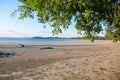 Low tide on the beach