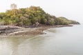 Low tide beach in the evening at Ko Yao Noi, Phang Nga province, Thailand Royalty Free Stock Photo