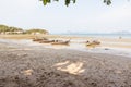 Low tide beach in the evening at Ko Yao Noi, Thailand Royalty Free Stock Photo