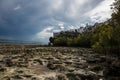 Low tide beach in Mombasa, Kenya Royalty Free Stock Photo