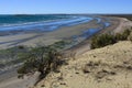 Low tide beach, Peninsula Valdes, Royalty Free Stock Photo