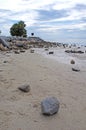 Low tide beach shore Royalty Free Stock Photo