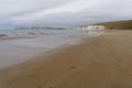 Low tide at Compton Bay on the Isle of Wight Royalty Free Stock Photo