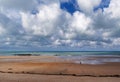 Low tide in cotentin coast Royalty Free Stock Photo