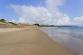 Low tide on an almost deserted beach in Abersoch, Gwynedd