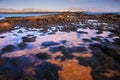 Low tide on the edge of El Cotillo, Fuerteventura Royalty Free Stock Photo