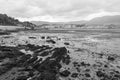 Low black and white tide Royalty Free Stock Photo