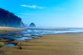 Arch Cape Oregon Beach Coast River to Ocean Royalty Free Stock Photo