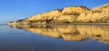 Low tide panorama, Torrey Pines Royalty Free Stock Photo