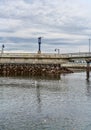 Low Tide Pier Lamp Royalty Free Stock Photo