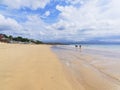 Low tide on Plettenburg beach and the dark clouds gather