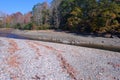 Low tide in a rocky new england inlet Royalty Free Stock Photo