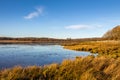 Low tide on a Scottish Coastal salt marsh at Kirkcudbright bay during the winter Royalty Free Stock Photo