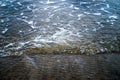 Low Tide Sea Foam Ripples background Royalty Free Stock Photo