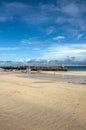 Low tide in St Ives harbour Royalty Free Stock Photo