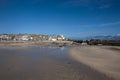 Low tide in St Ives harbour Royalty Free Stock Photo