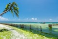 Low tide at White Beach of Boracay island of Phils Royalty Free Stock Photo