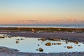 Sunset at Worthing Beach Royalty Free Stock Photo