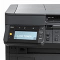 Low Toner Warning on Office Printer Control Panel Royalty Free Stock Photo