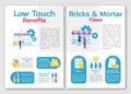 Low touch benefits brochure template
