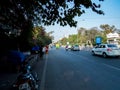 Low Traffic on Indian City Roads.