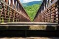 A Low View of an Appalachian Trail Footbridge Royalty Free Stock Photo