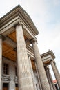 Low View Columns of the municipal theater Quetzaltenango