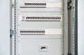 Low-voltage cabinet for power and distribution electricity Royalty Free Stock Photo