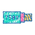 low voltage cables icon doodle illustration Royalty Free Stock Photo