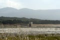 Low water levels in Theewaterskloof dam, Western Cape