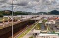 Low water in one of Miraflores Locks, City of Knowledge, Panama