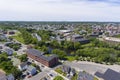 Lowell downtown aerial view, Massachusetts, USA Royalty Free Stock Photo