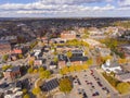 Lowell downtown aerial view, Massachusetts, USA Royalty Free Stock Photo