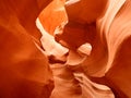 Inside Lower Antelope Canyon - rock formation -Arizona Navajo USA Royalty Free Stock Photo
