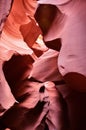 The Lower Antelope Canyon in the Navajo Reservation near Page, Arizona USA Royalty Free Stock Photo