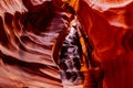 Lower Antelope Canyon. Sandstone rocks of Page, Arizona USA Royalty Free Stock Photo