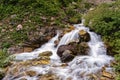 Lower Apikuni Falls in Glacier National Park, Montana Royalty Free Stock Photo