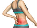 Lower back pain Royalty Free Stock Photo