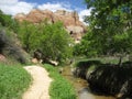 Lower Calf Creek Falls Trail Royalty Free Stock Photo