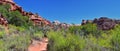 Lower Calf Creek Falls views from the hiking trail Grand Staircase-Escalante National Monument between Boulder and Escalante off H Royalty Free Stock Photo