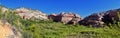 Lower Calf Creek Falls views from the hiking trail Grand Staircase-Escalante National Monument between Boulder and Escalante off H Royalty Free Stock Photo