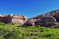 Lower Calf Creek Falls views from the hiking trail Grand Staircase-Escalante National Monument between Boulder and Escalante off H Royalty Free Stock Photo