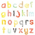 Lower case alphabet