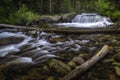 Lower Copeland Falls flowing in Rocky Mountain National Park