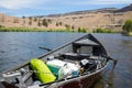 Lower Deschutes River Oregon Fly Fishing Trip in May Royalty Free Stock Photo