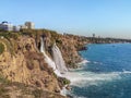 Lower Duden Waterfall in Antalya, Turkey Royalty Free Stock Photo