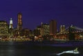Lower East Side Manhattan New York Night USA Royalty Free Stock Photo