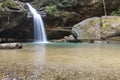 Lower Falls, Old Man's Cave, Hocking Hills State Park, Ohio Royalty Free Stock Photo