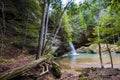 Lower Falls, Old Man's Cave, Hocking Hills State Park, Ohio Royalty Free Stock Photo
